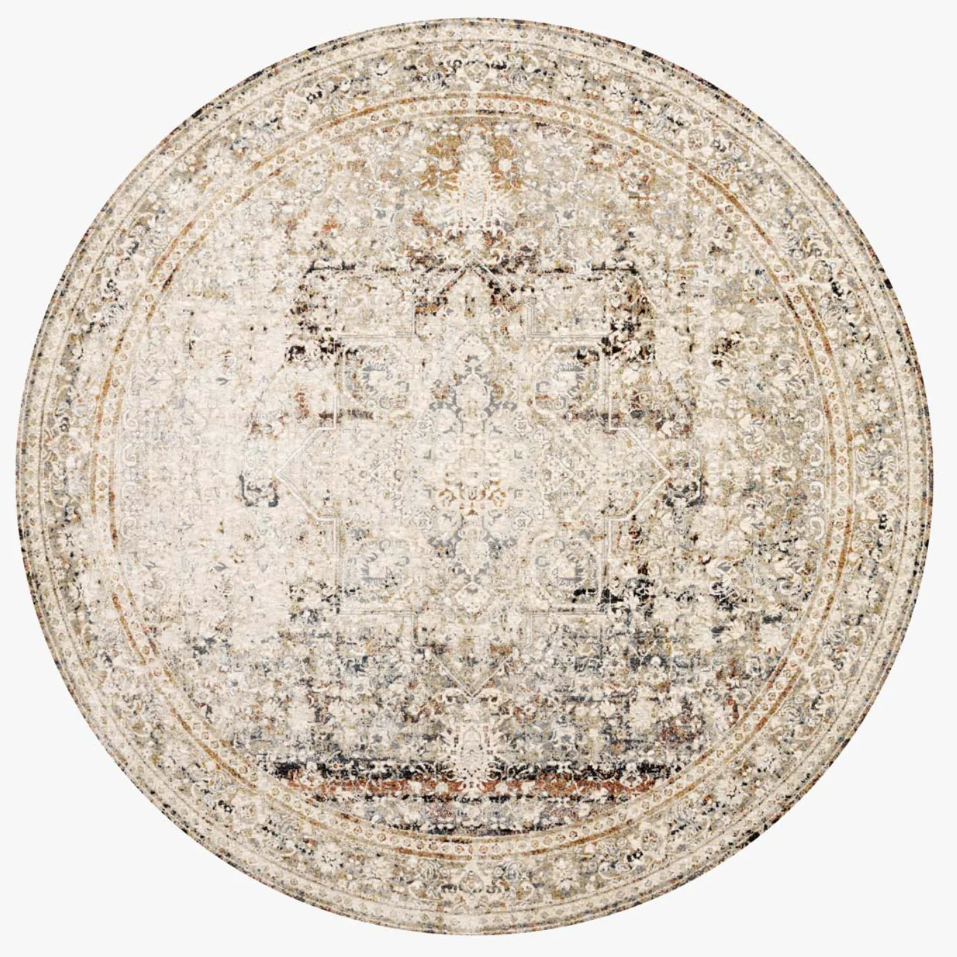 Theia Taupe/Brick Rug