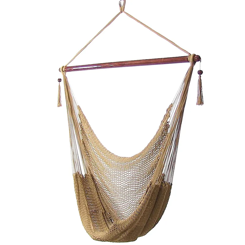 Sunnydaze Hanging Caribbean XL Hammock Chair