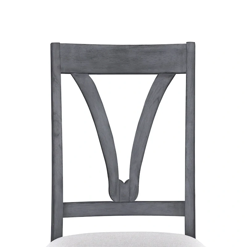 Mid-Century Wood 5-Piece Dining Table Set