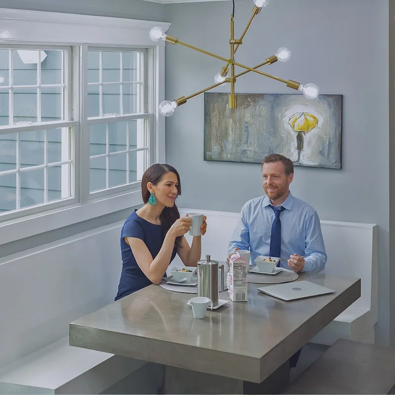 Bulbrite Solana Smart LED G25 60W Equivalent Tunable WIFI Light Bulb, Clear, 2PK - 2200K-6500K