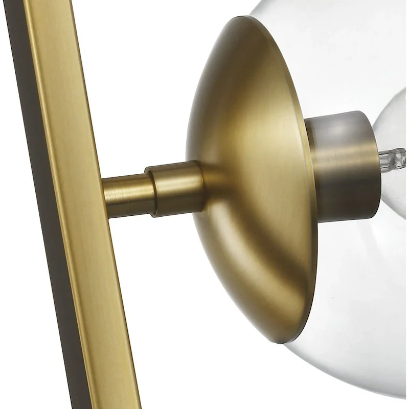 Atwell Collection Brushed Bronze Two-Light Pendant - 23.620  x 16.340  x 16.340