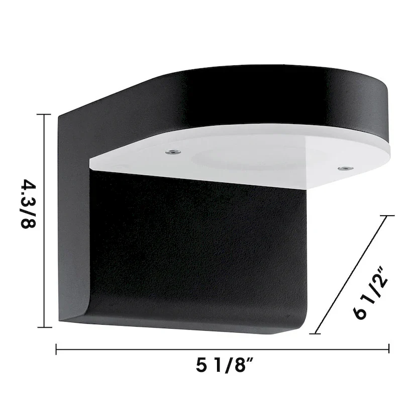 Eglo Tonarella 2-light Black and White Acrylic LED Single Pendant