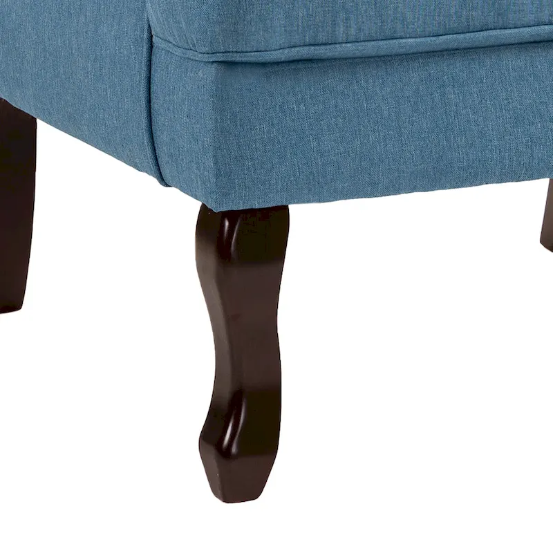 Mid-Century Modern Upholstered Wingback Accent Chair