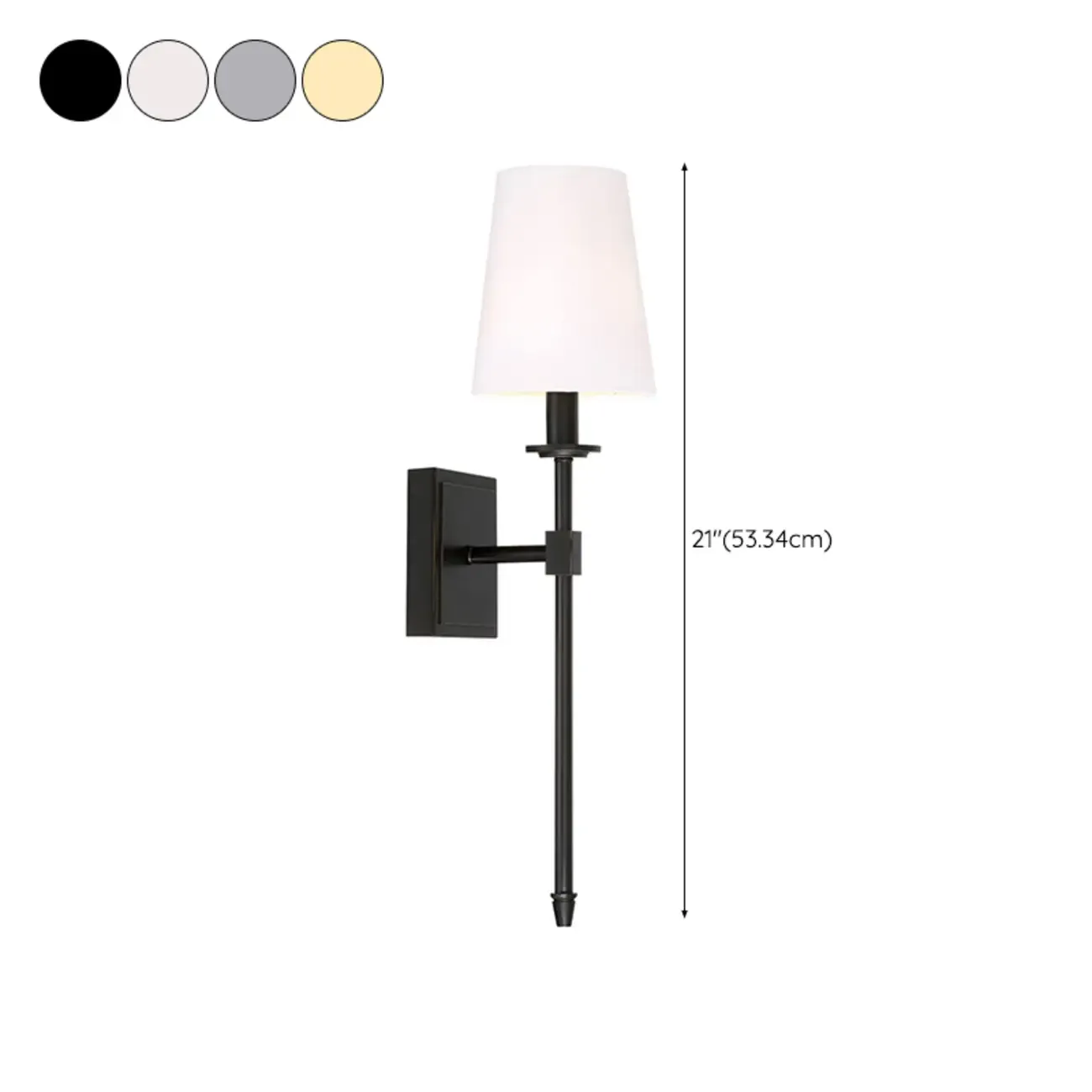 Cylinder Modern Bathroom Vanity Wall Lamps with Shade