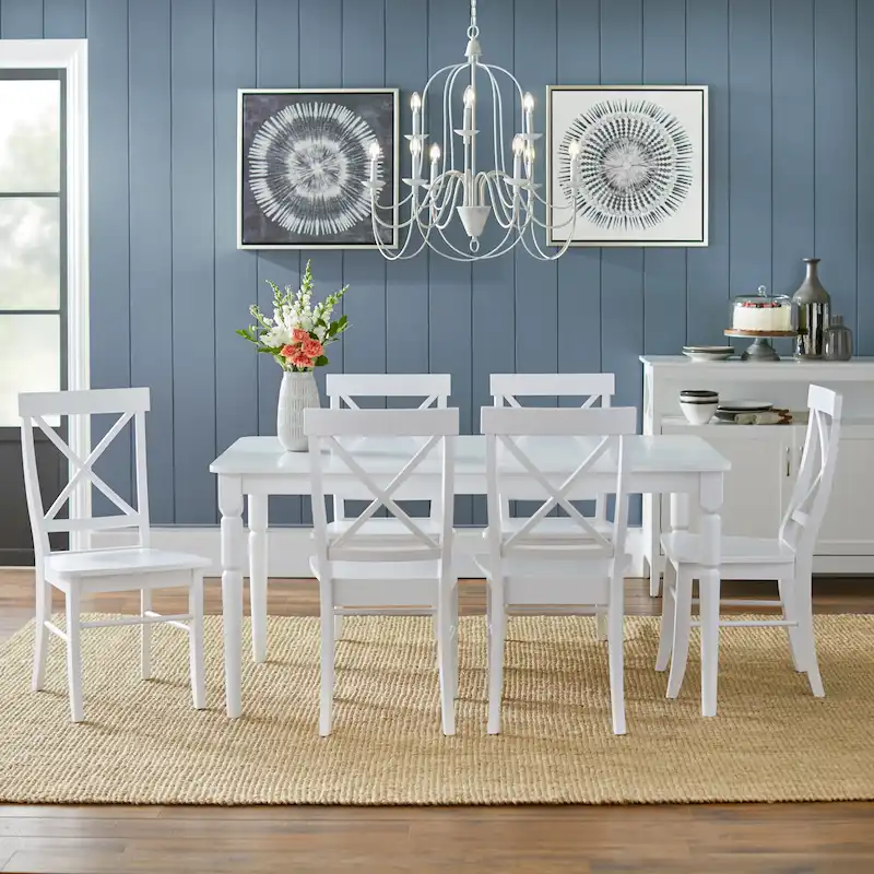 Simple Living 7-piece Albury Cross Back Dining Set