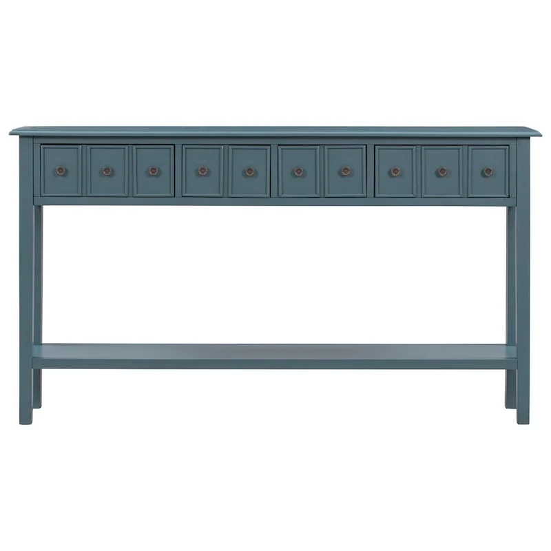 Harper & Bright Designs Rustic 4-drawers Long Entryway Console Table