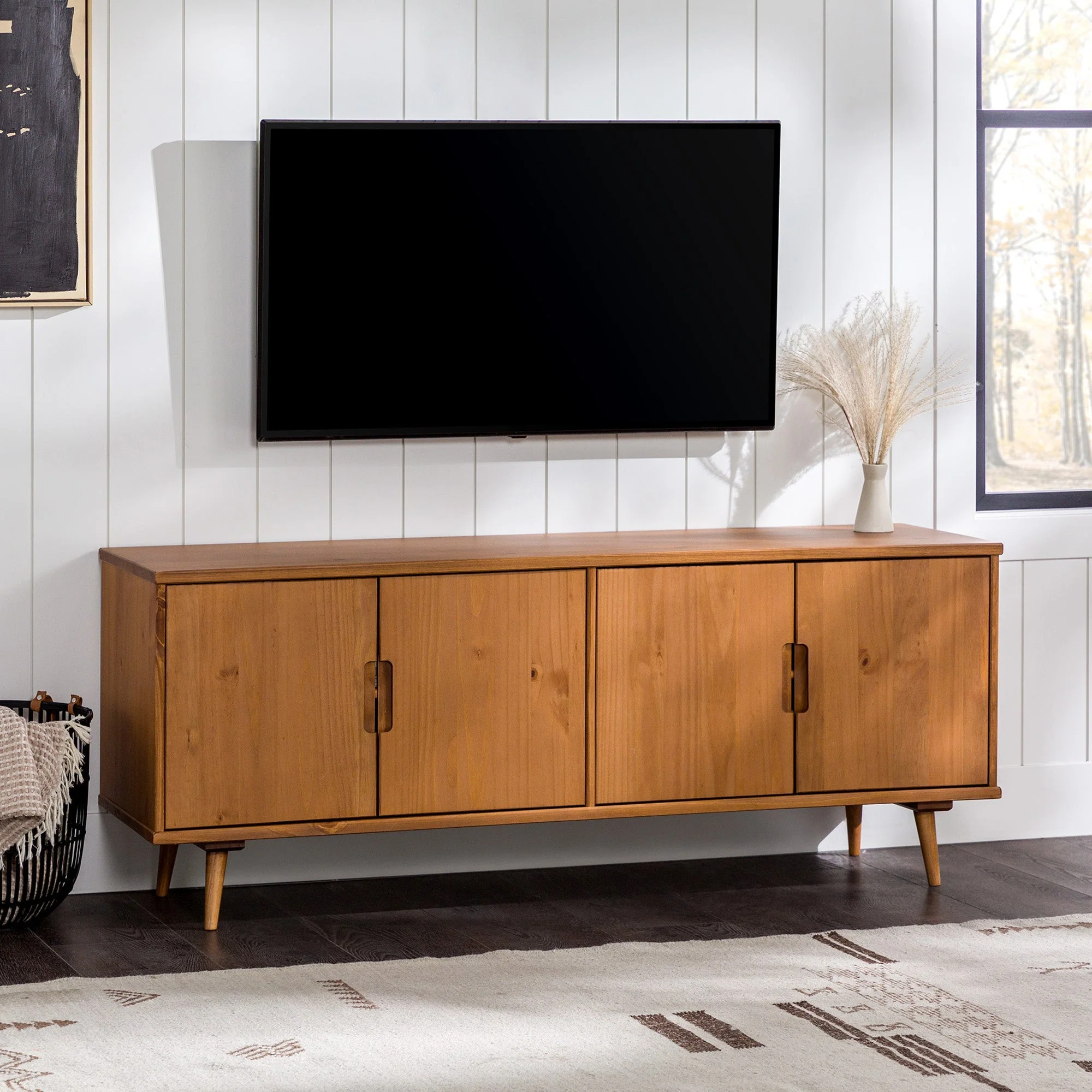 Sloane 60 4-Door Solid Wood TV Stand