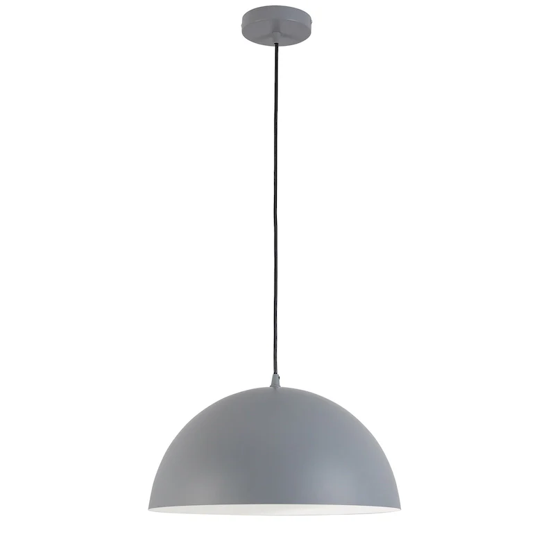 Dainolite Ofelia Modern and Contemporary 1 Light Incandescent 16  Pendant Grey