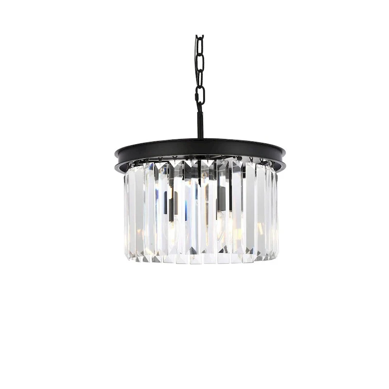 Royce Edge 3-Light Matte Black Pendant