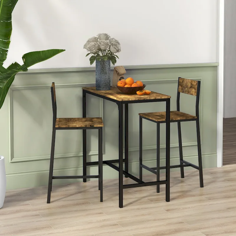 Carbon Loft Padrad Industrial Counter Height 3-piece Dining Set