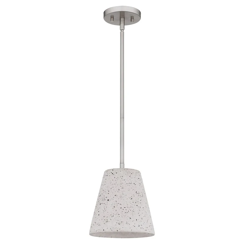 Hazel 1-Light Brushed Nickel Mini Pendant