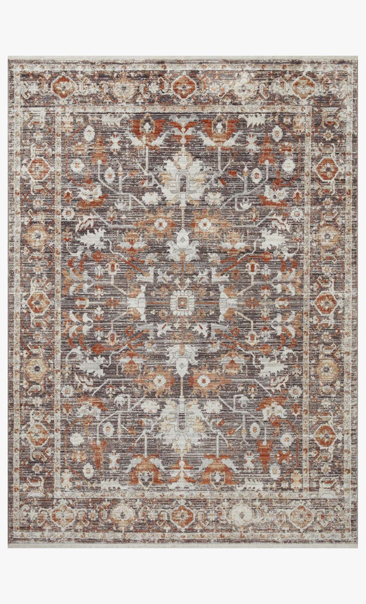Bonney Charcoal Spice Rug