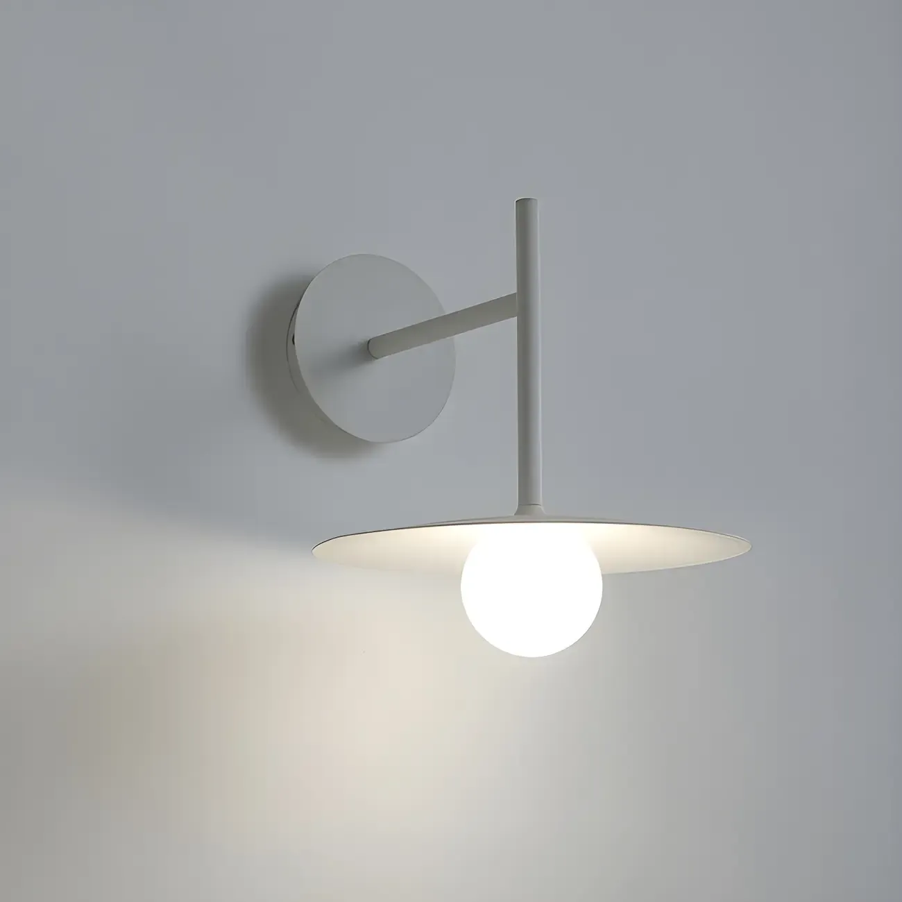 Industrial Frosted Glass Metal Globe Black Wall Sconce