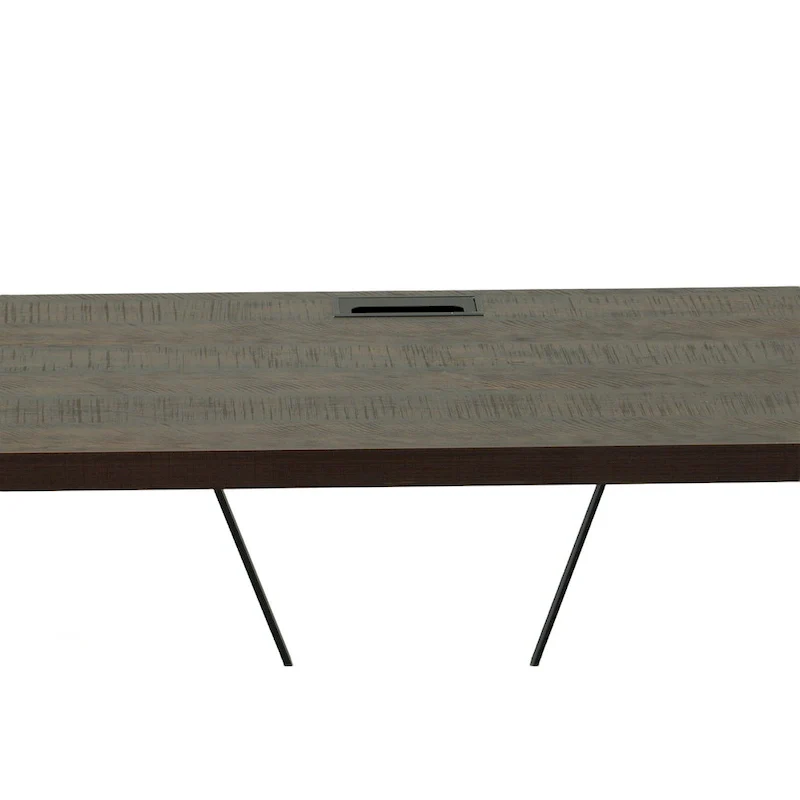 Carolina Living Kendall Computer Desk - Elm/Black