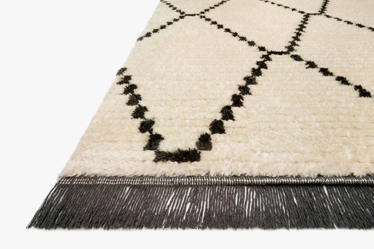 Alice Rug Cream/Charcoal Diamond