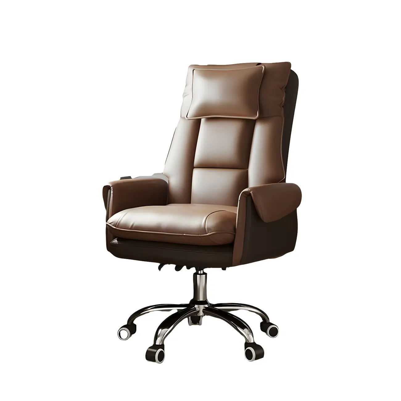 Modern High Back Ergonomic Leather Swivel Executive Office Chair