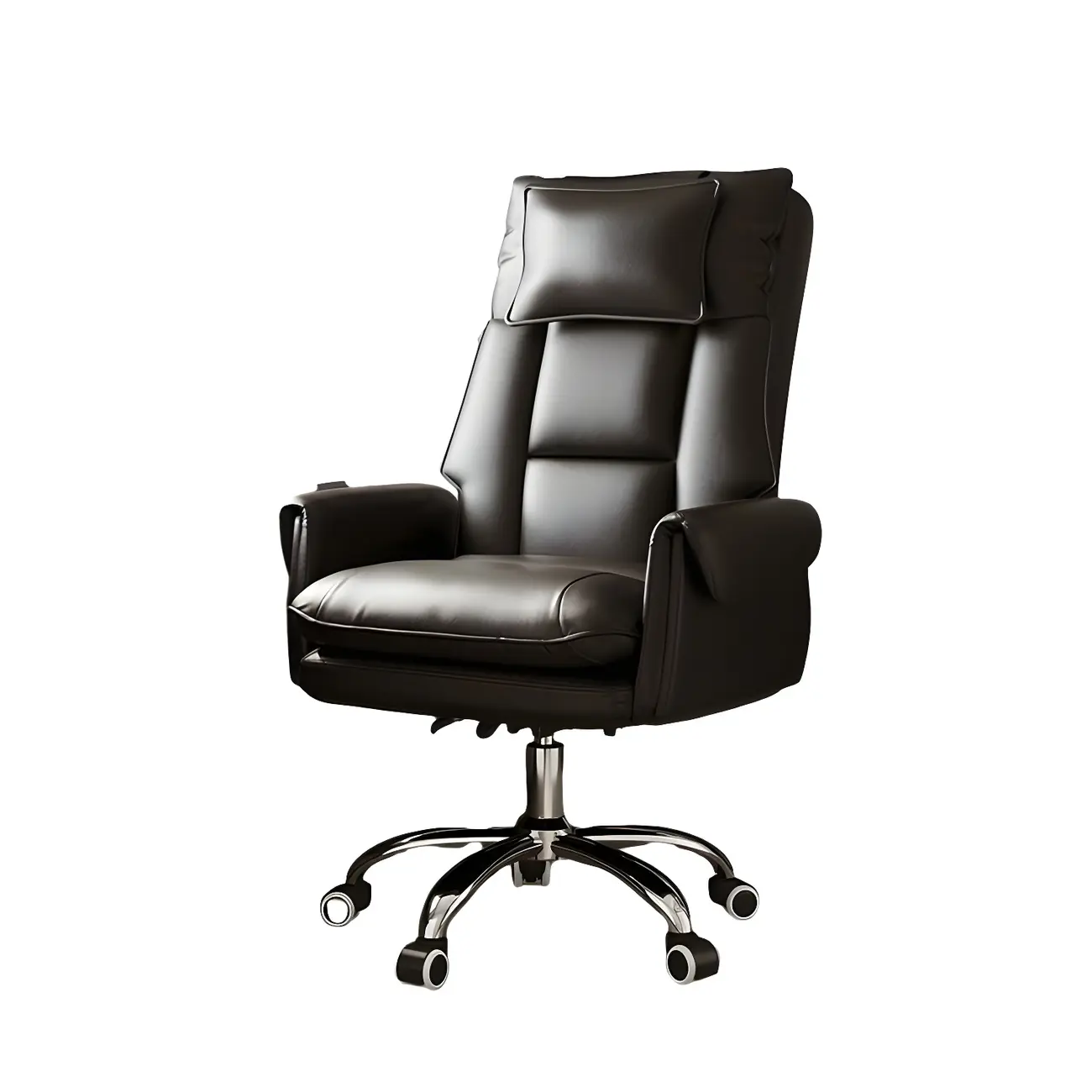 Modern High Back Ergonomic Leather Swivel Executive Office Chair