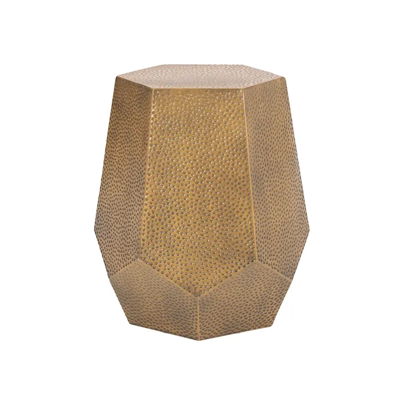 Pamsha Hammered Iron Geometric Side Table by Christopher Knight Home