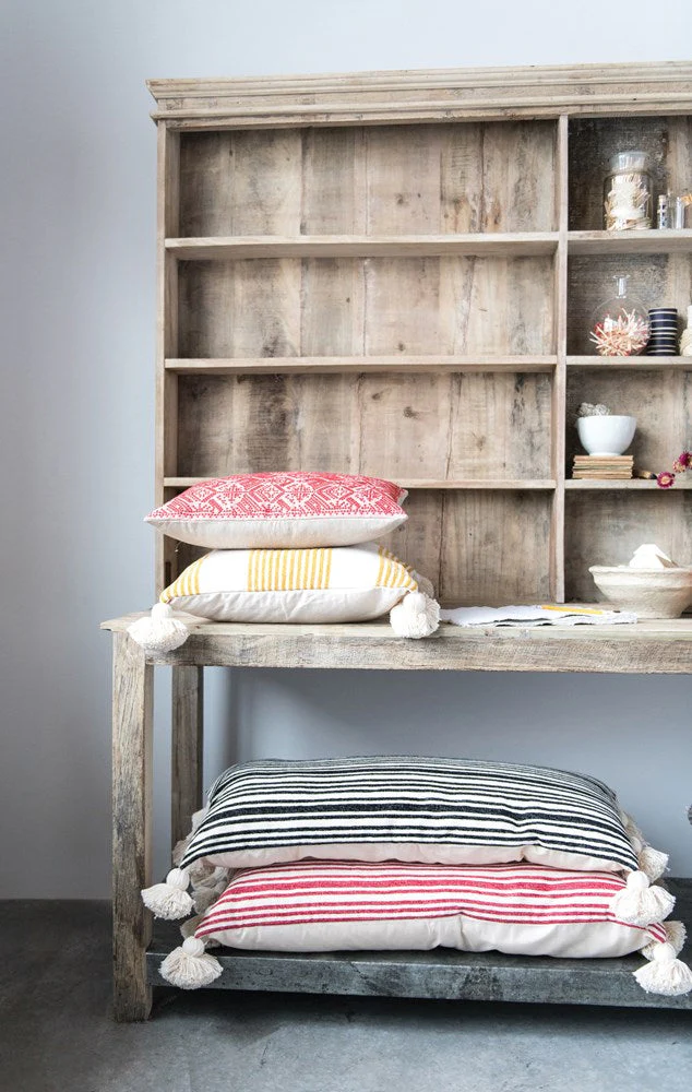 Reclaimed 2-Piece Wood & Metal Hutch