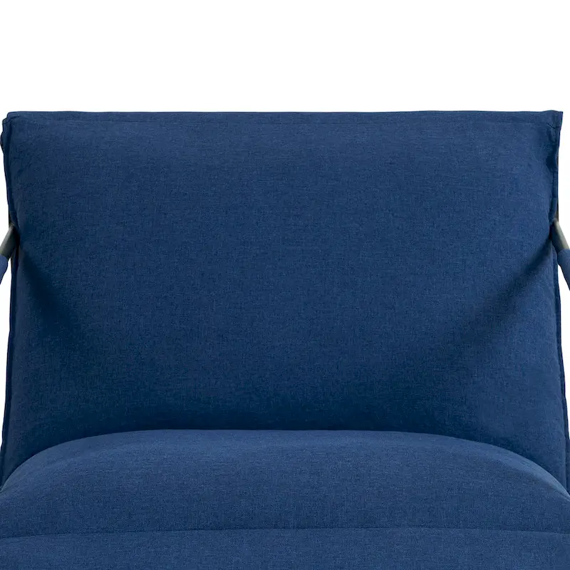 Fabric Accent Chair Metal Framed Sling Armchair Set of 2