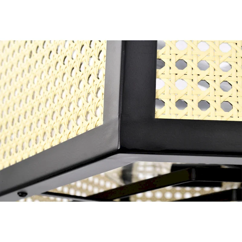 Neira 27 Inch Traditional Rattan Fandelier with Remote