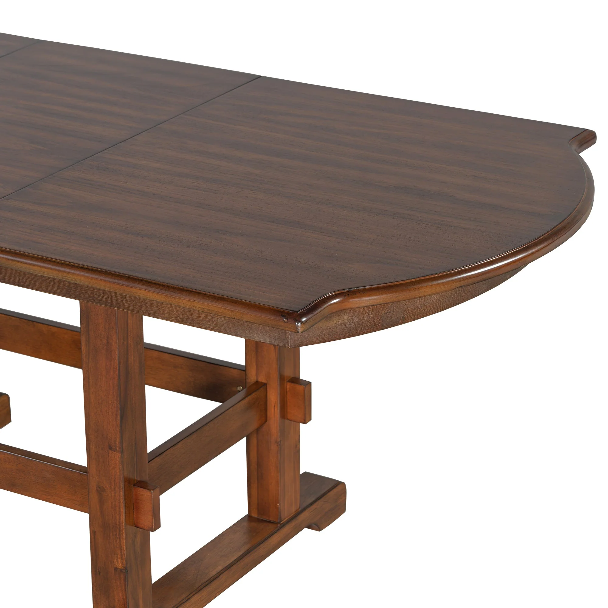 Traditional Farmhouse 6 Pieces 78 Extendable Dining Table Set with Bench