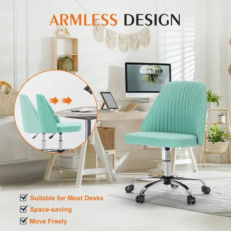 Adjustable Swivel Office Desk Chair with Wheels