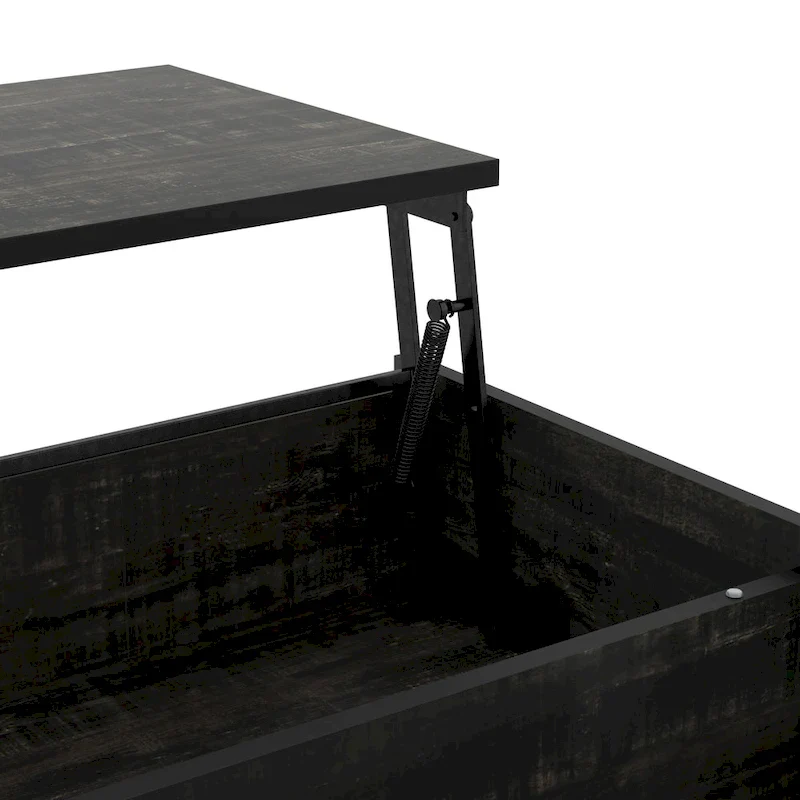 DH BASIC Transitional Black Oak 44-inch Lift-top Coffee Table by Denhour