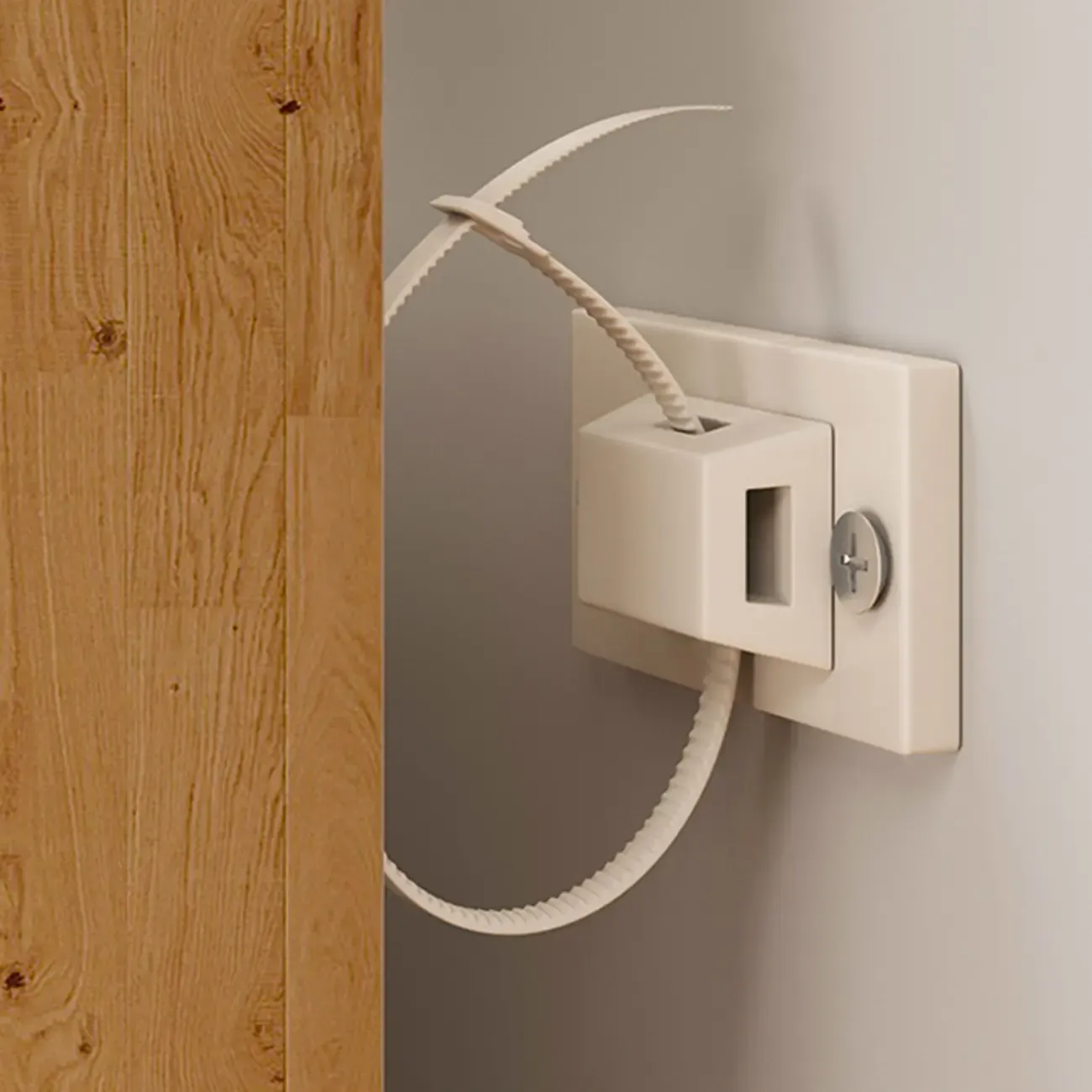 Rustic Vertical 5-Tier Closed Back Wooden Bookshelf