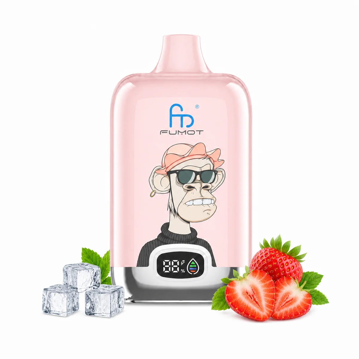 Fumot Digital Box 12000 Strawberry Ice – Einweg-Vape, Produktansicht