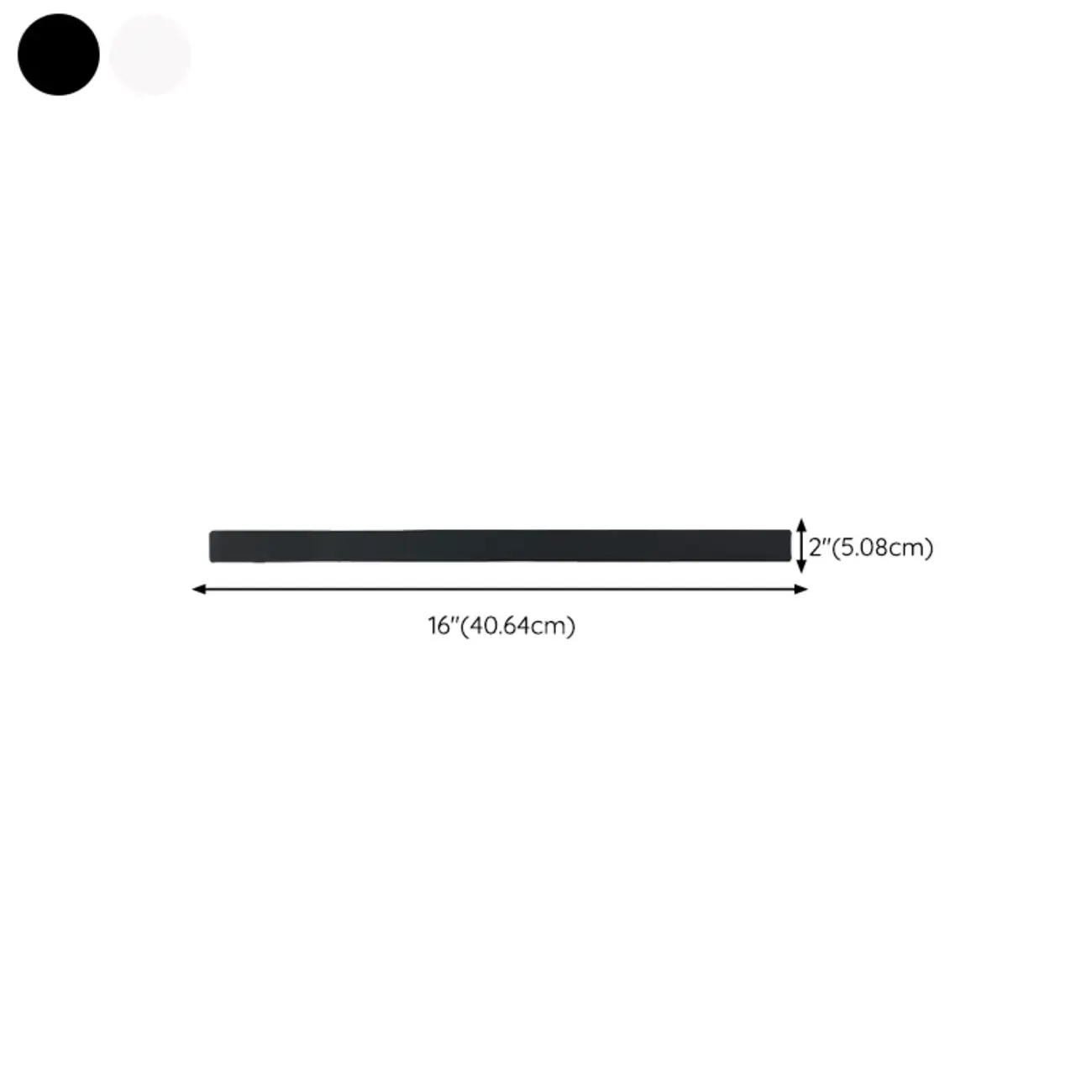 Modern up & Dowm Wall Light with Acrylic Shade Dimmable