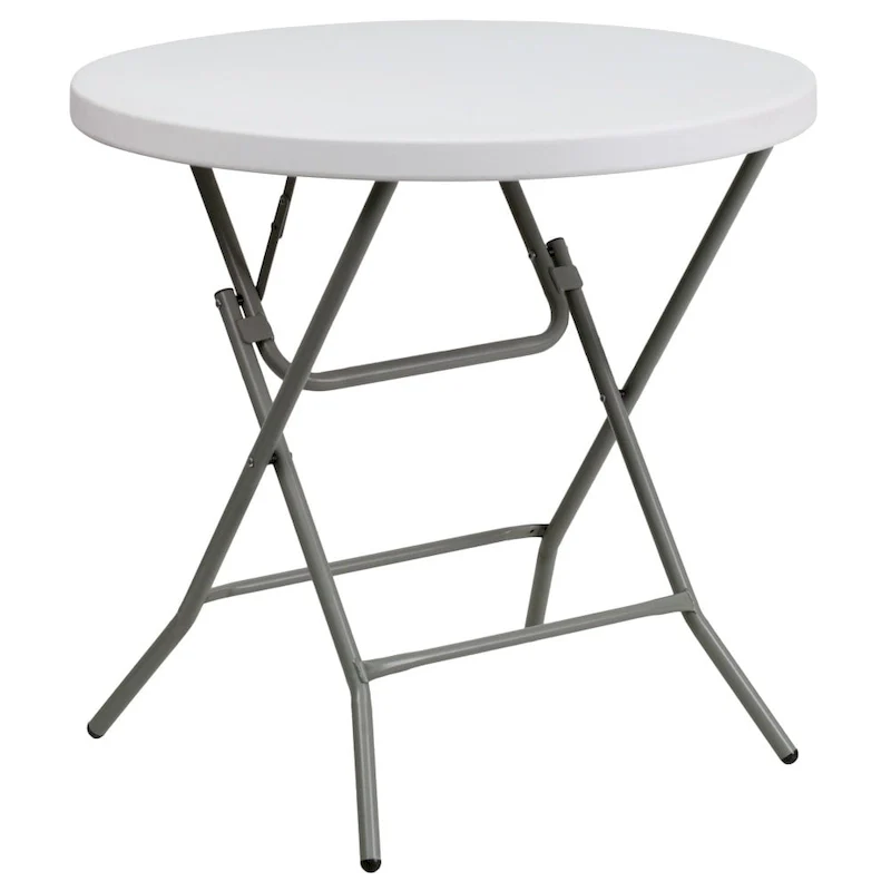 2.63-Foot Round Plastic Folding Table - Event Table
