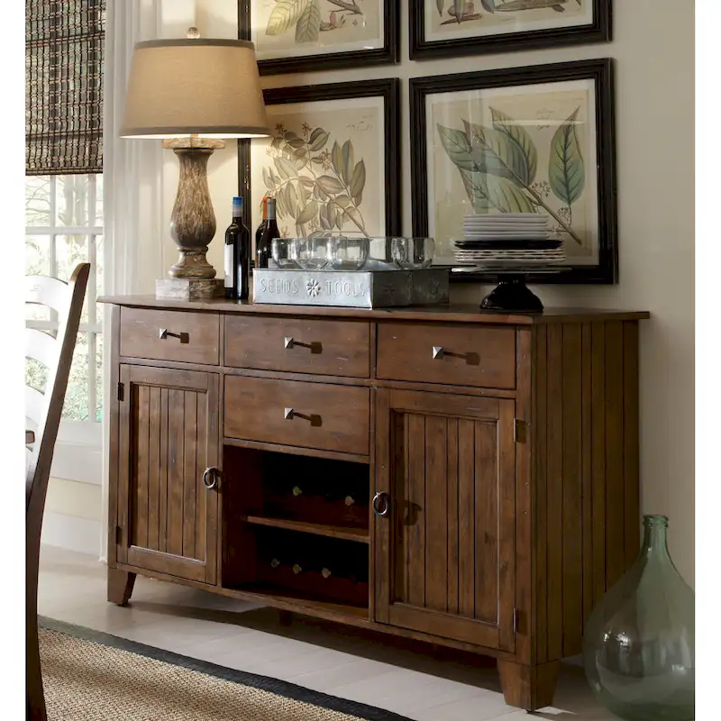 Simply Solid Auden Distressed Solid Wood 14-Piece Dining Collection