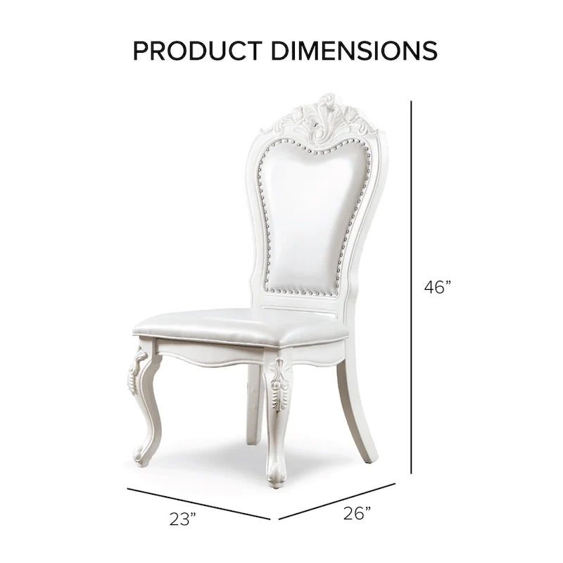 Furniture of America Eugene Traditional Solid Wood 9-Piece Expandable Dining Table Set