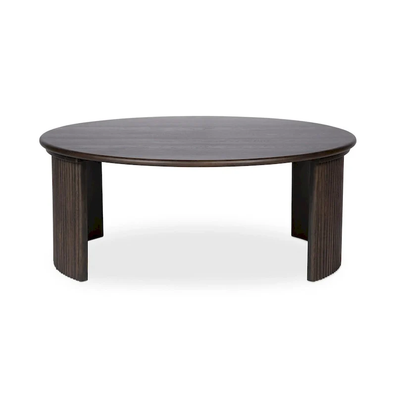 NADAAL STUDIOS Pence, Small Oval Coffee Table, Dark Brown