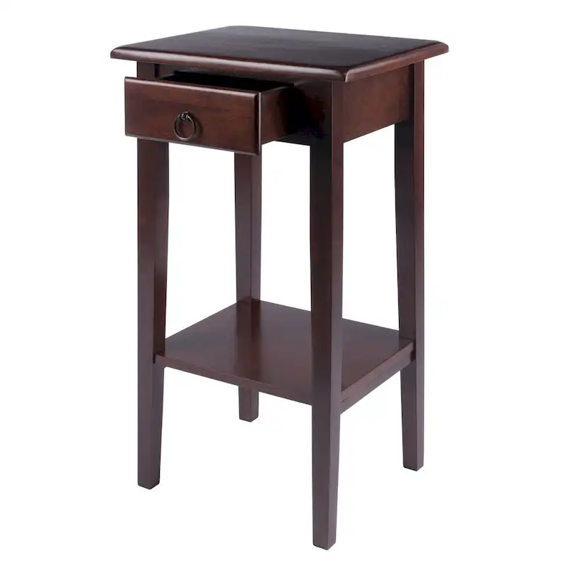 Regalia Accent, Side Table, Walnut - 17W x 14D x 29.50H