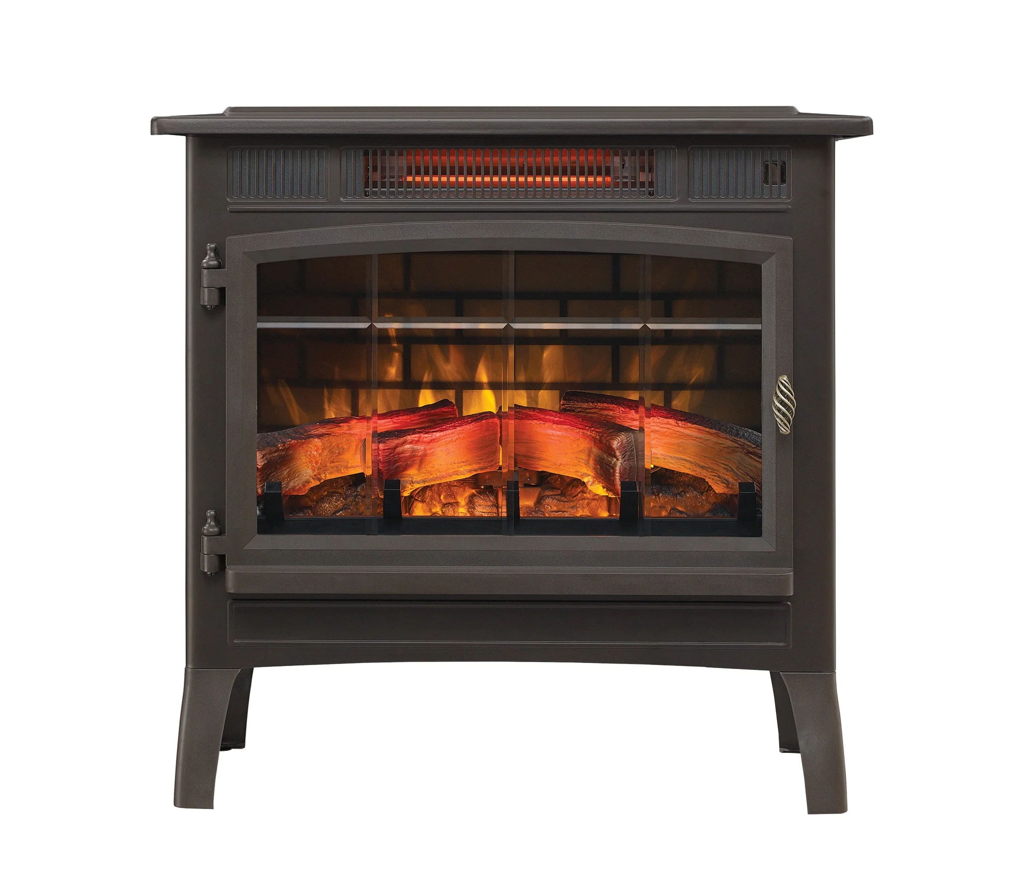duraflame? Electric Infrared Fireplace Stove Heater with 3D Flame Effect
