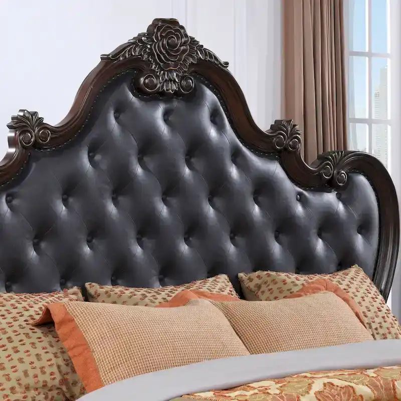 Furniture of America Eugene Traditional 3-Piece Solid Wood Panel Bedroom Set