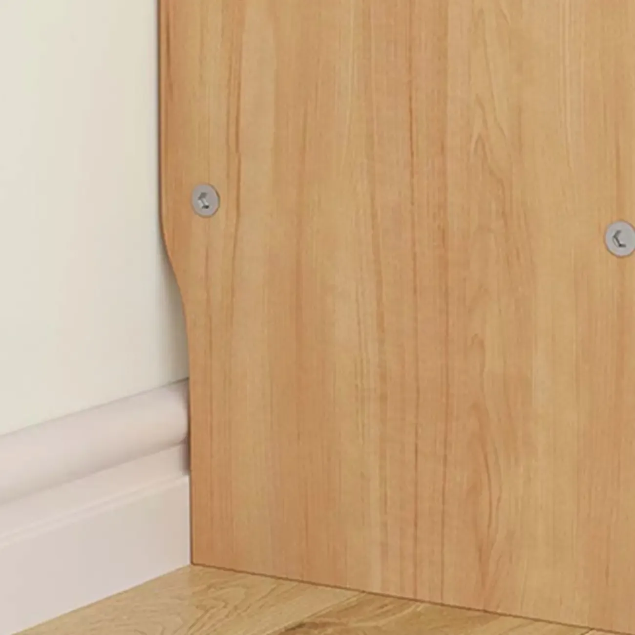 Natural Narrow Multi-Layer Open Back Wooden Bookshelf