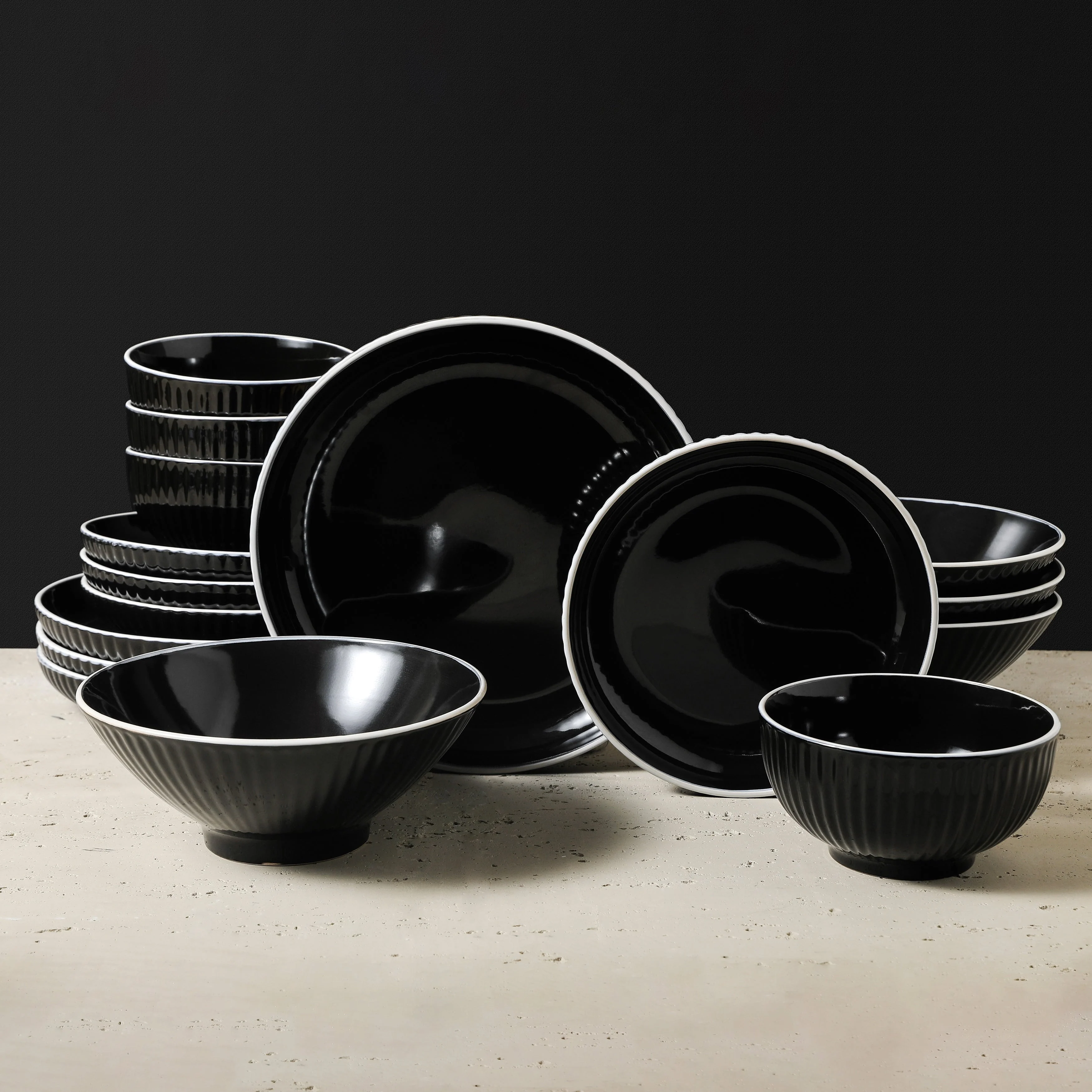Christian Siriano Lustra Stoneware Dinnerware Set