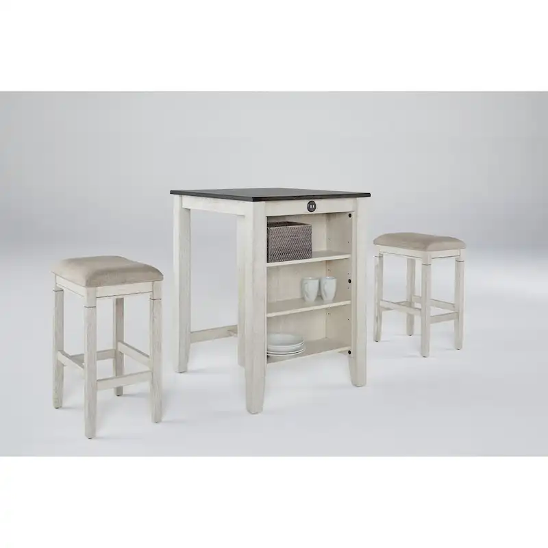 Tapas Counter Table and 2 Stools 3-piece Set
