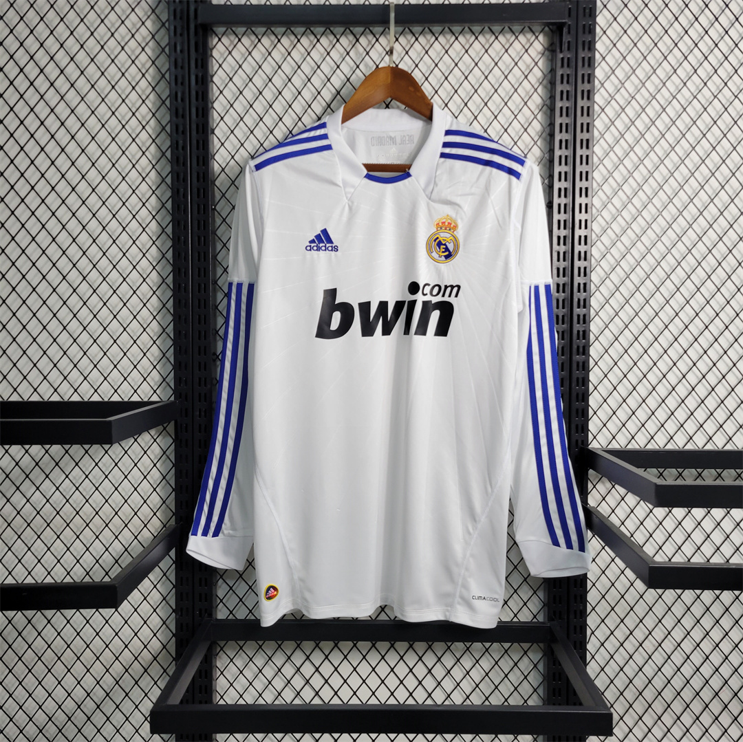 Maillot Retro Real Madrid domicile manches longues 2010/11