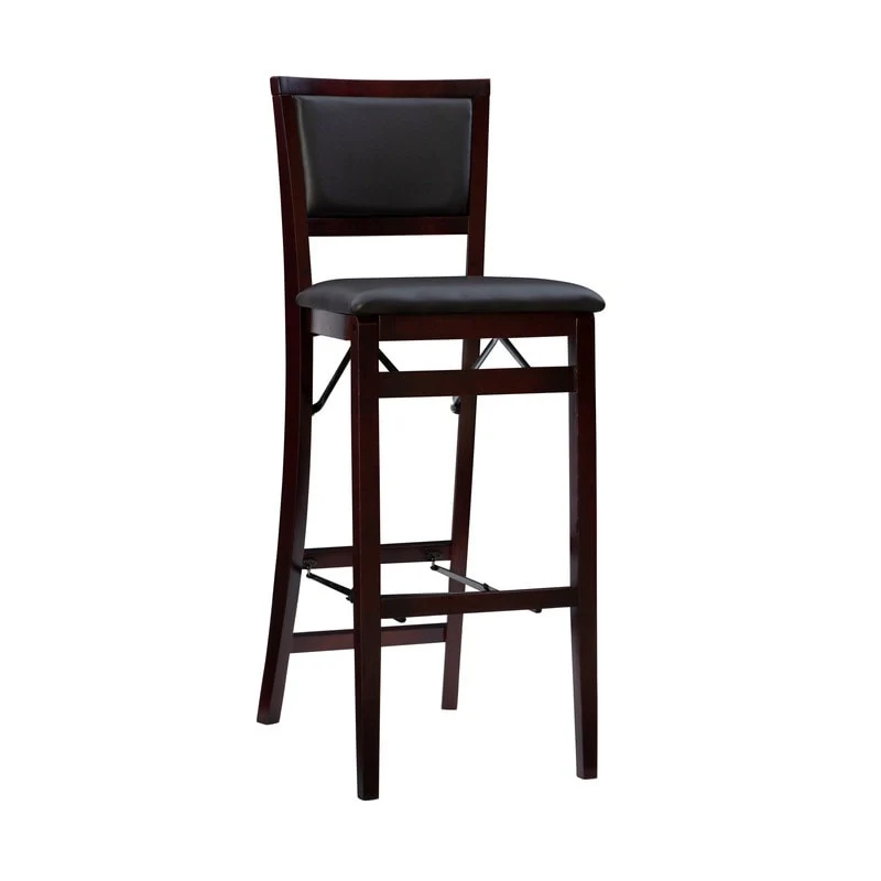 Linon Aldersey Espresso Folding Bar Stool - N/A