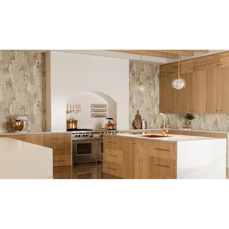 Eslinger 1-Light Brushed Gold Mini Pendant