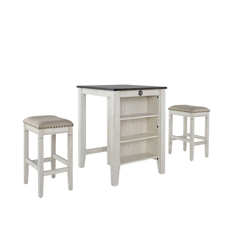 Tapas Counter Table and 2 Stools 3-piece Set