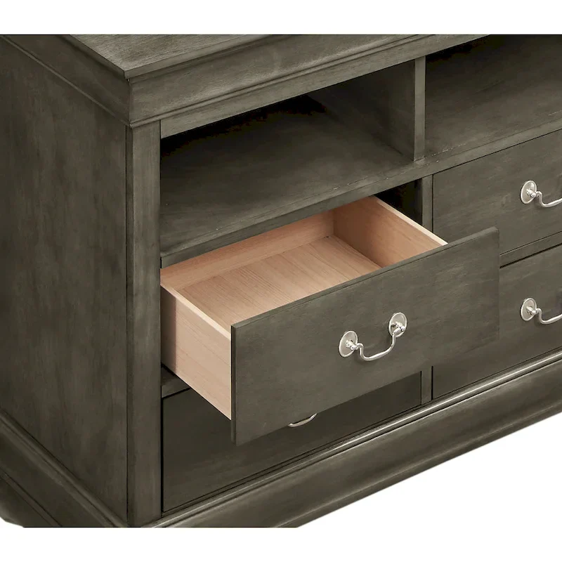 Louis Phillipe Wooden Media Chest