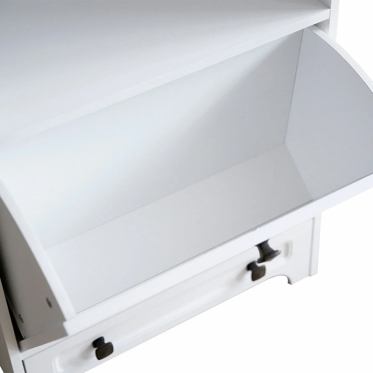 Roomfitters Dog Feeding Station with 2 Elevated Dog Bowls, Tilt Out Pet Feeding Cabinet Station