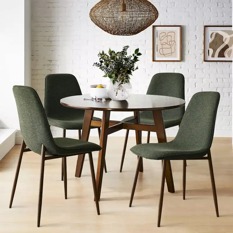 Modern Solid Back Side Dining Chair(Set of 4)