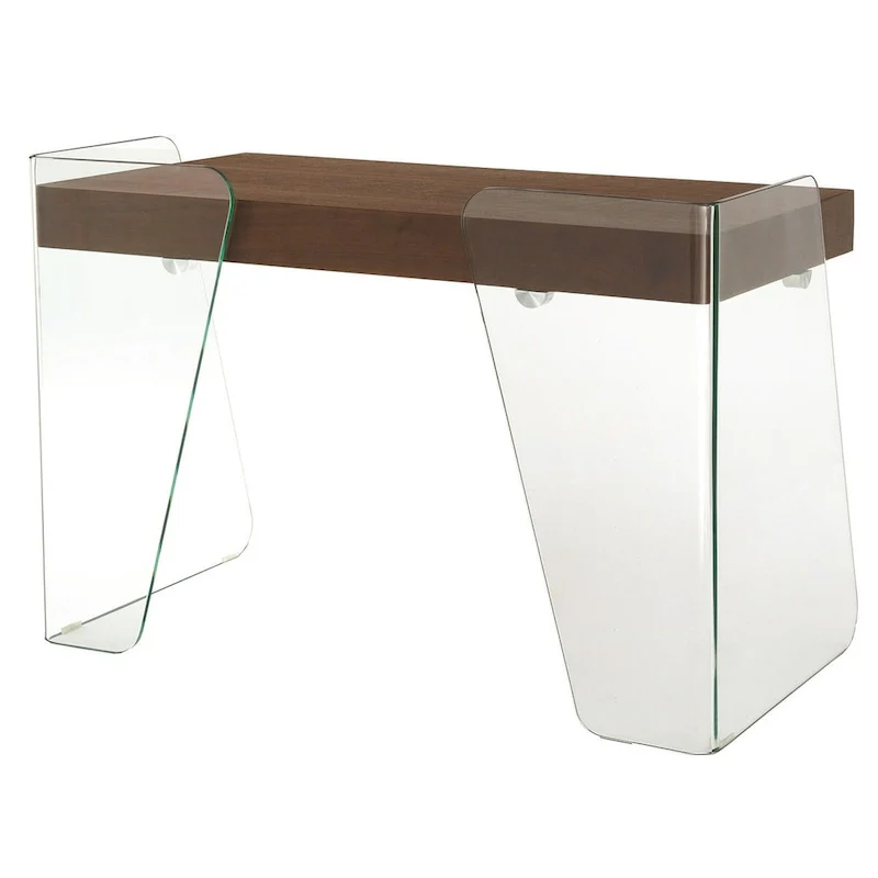 ARCHIE office desk with clear glass.