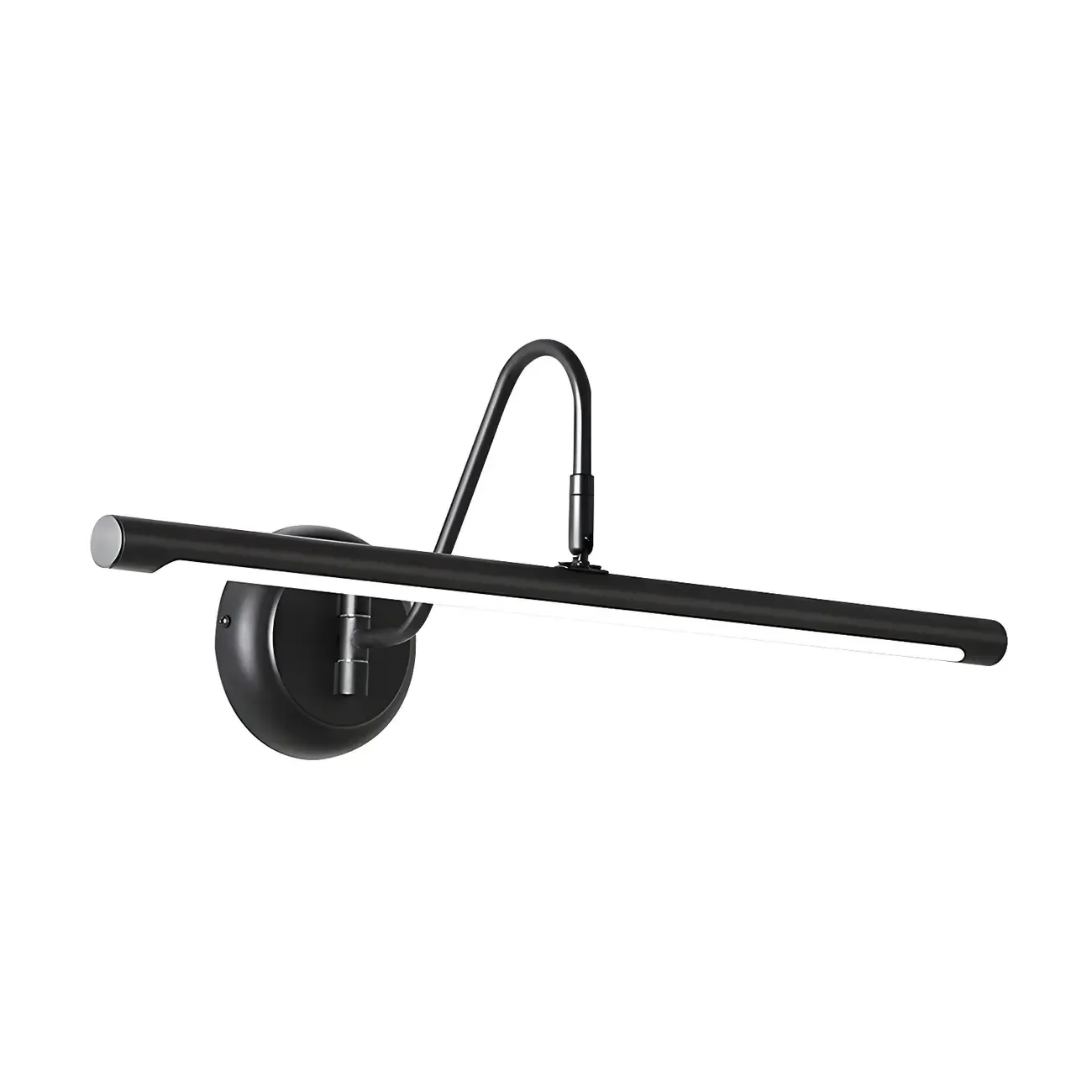 Wall-Mounted Linear Black Bathroom LED Vanity Light